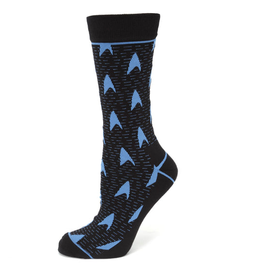 Star Trek Blue Delta Shield Black Men&
