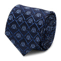 Star Wars Darth Vader and Lightsaber Blue Checkered Tie