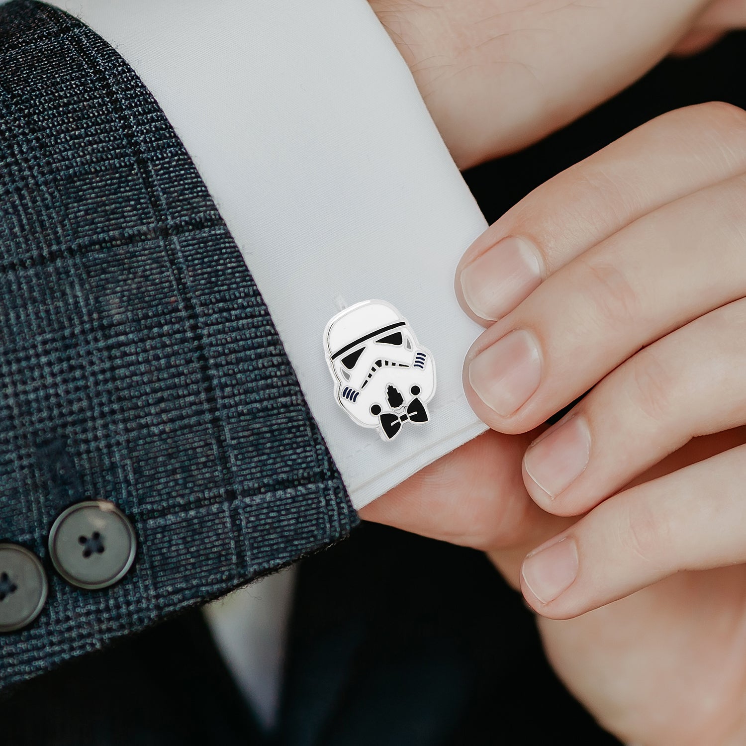Star Wars Stormtrooper with Bow Tie Cufflinks