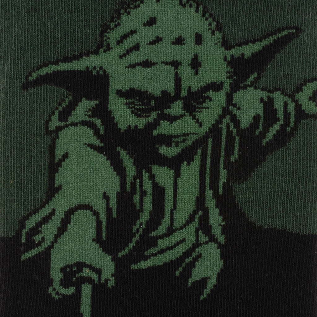 Star Wars Yoda Green Dress Socks and Jedi Order Crest Lapel Pin Gift Set