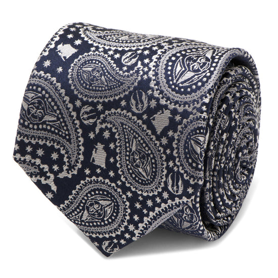 Star Wars Yoda Navy Paisley Tie
