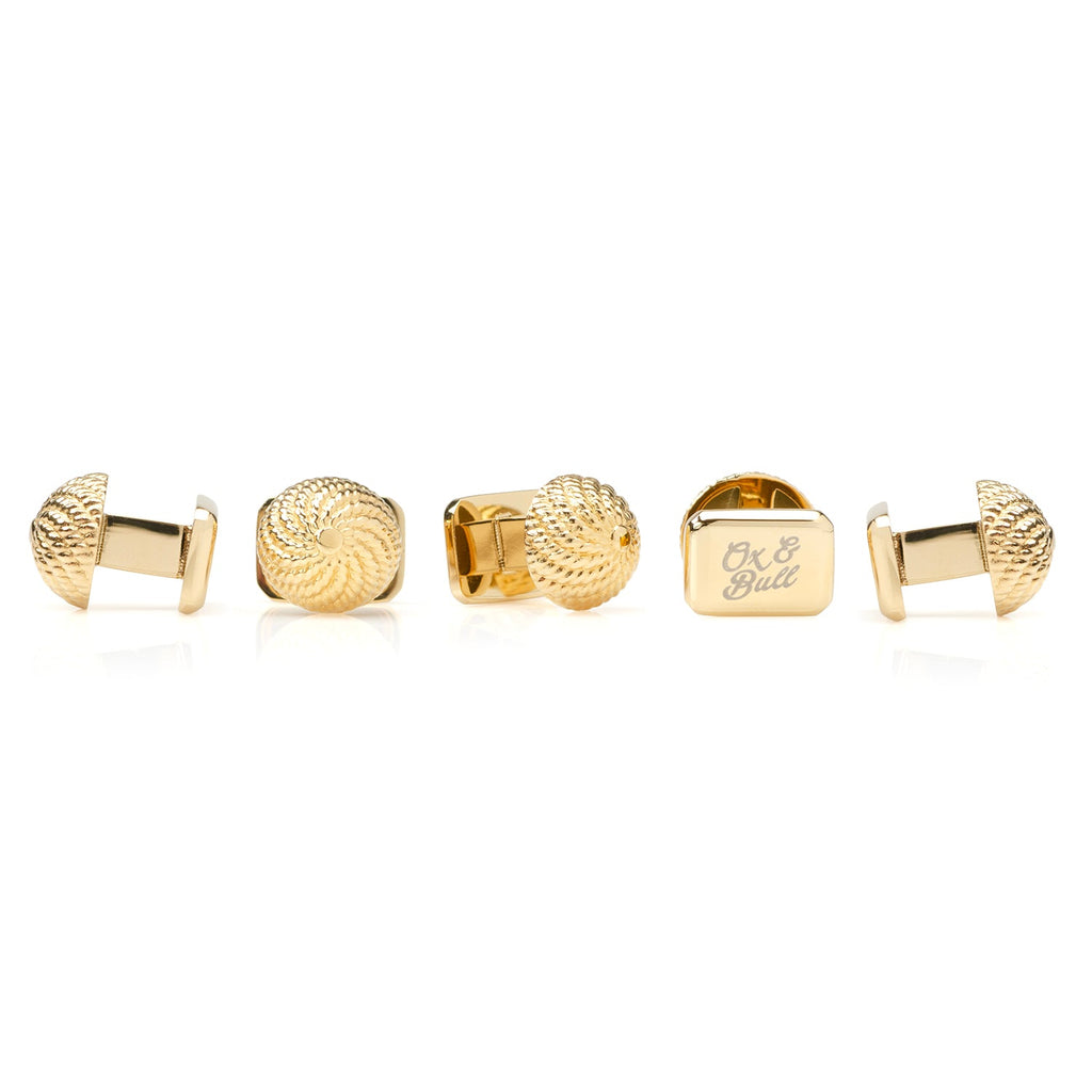 VDP 3D Colony Gold Stainless Studs