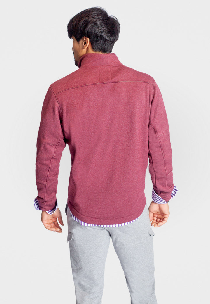 Voey Quarter Zip Sweatshirt - Wine