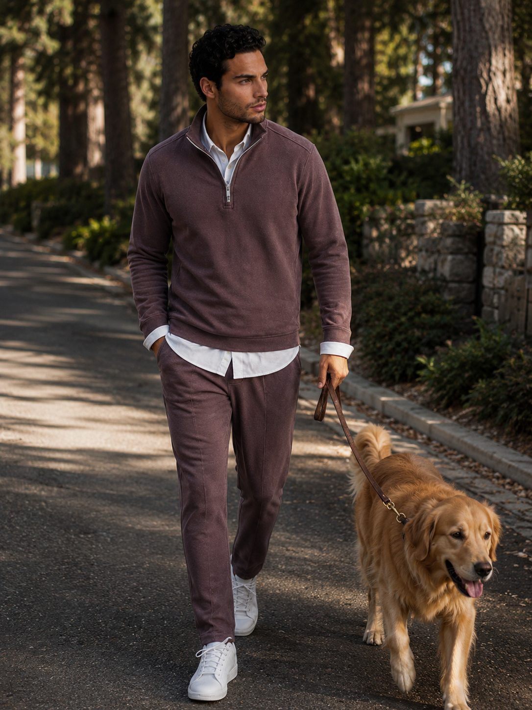 Voey Quarter Zip Sweatshirt - Espresso