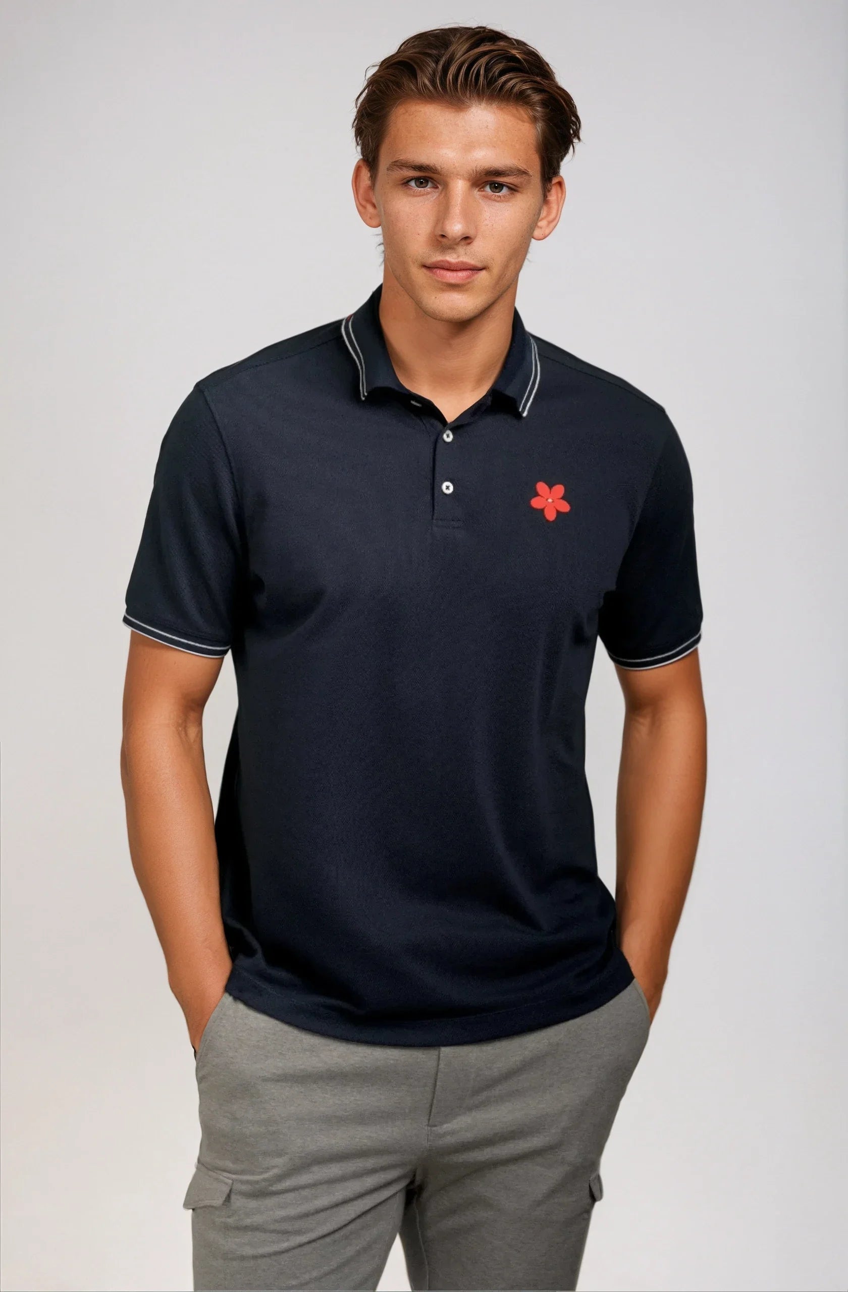 Happy Polo Shirt - Navy