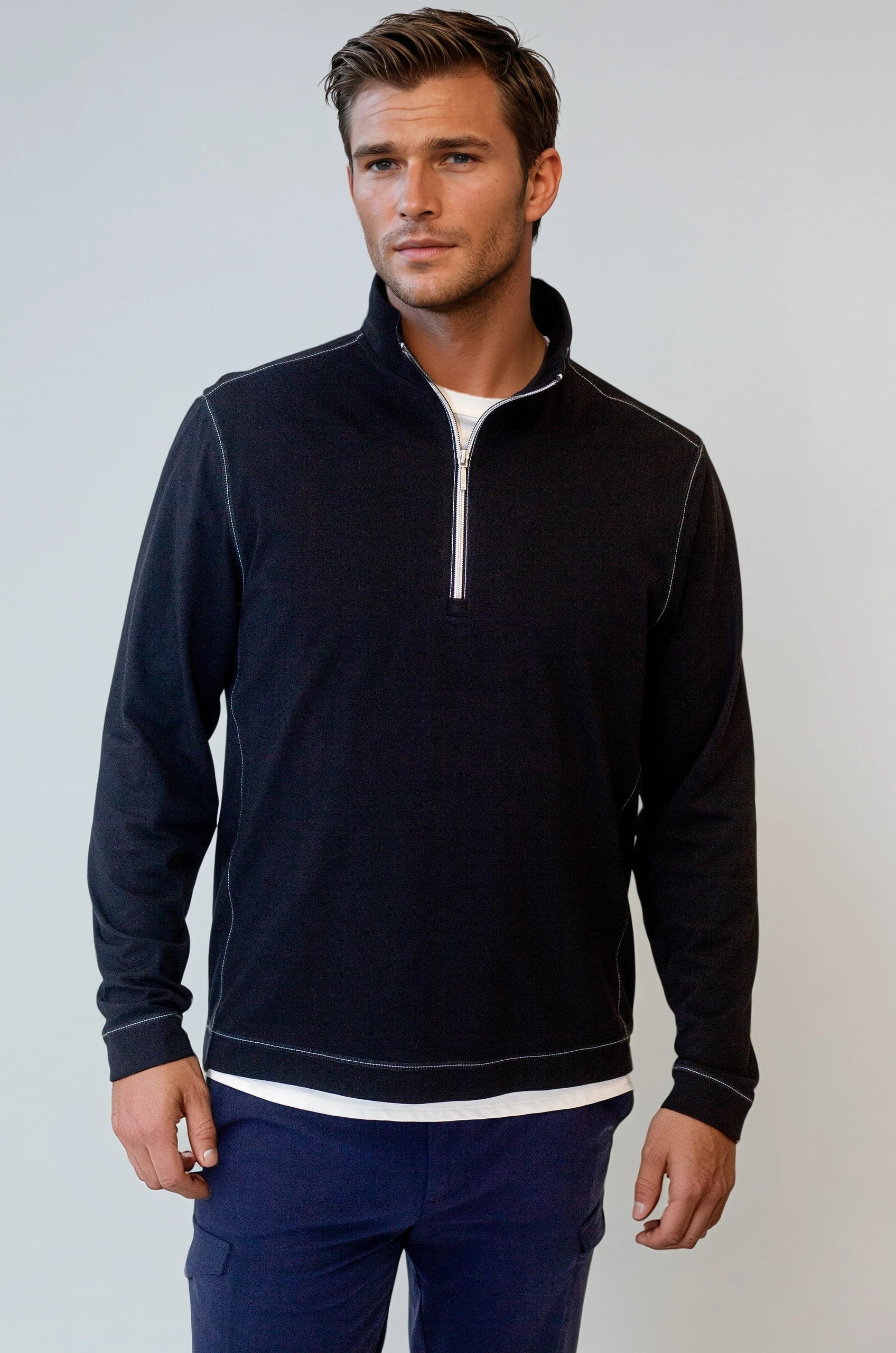 Buki Cinqo Travel Half Zip 2-Pack - Black/White