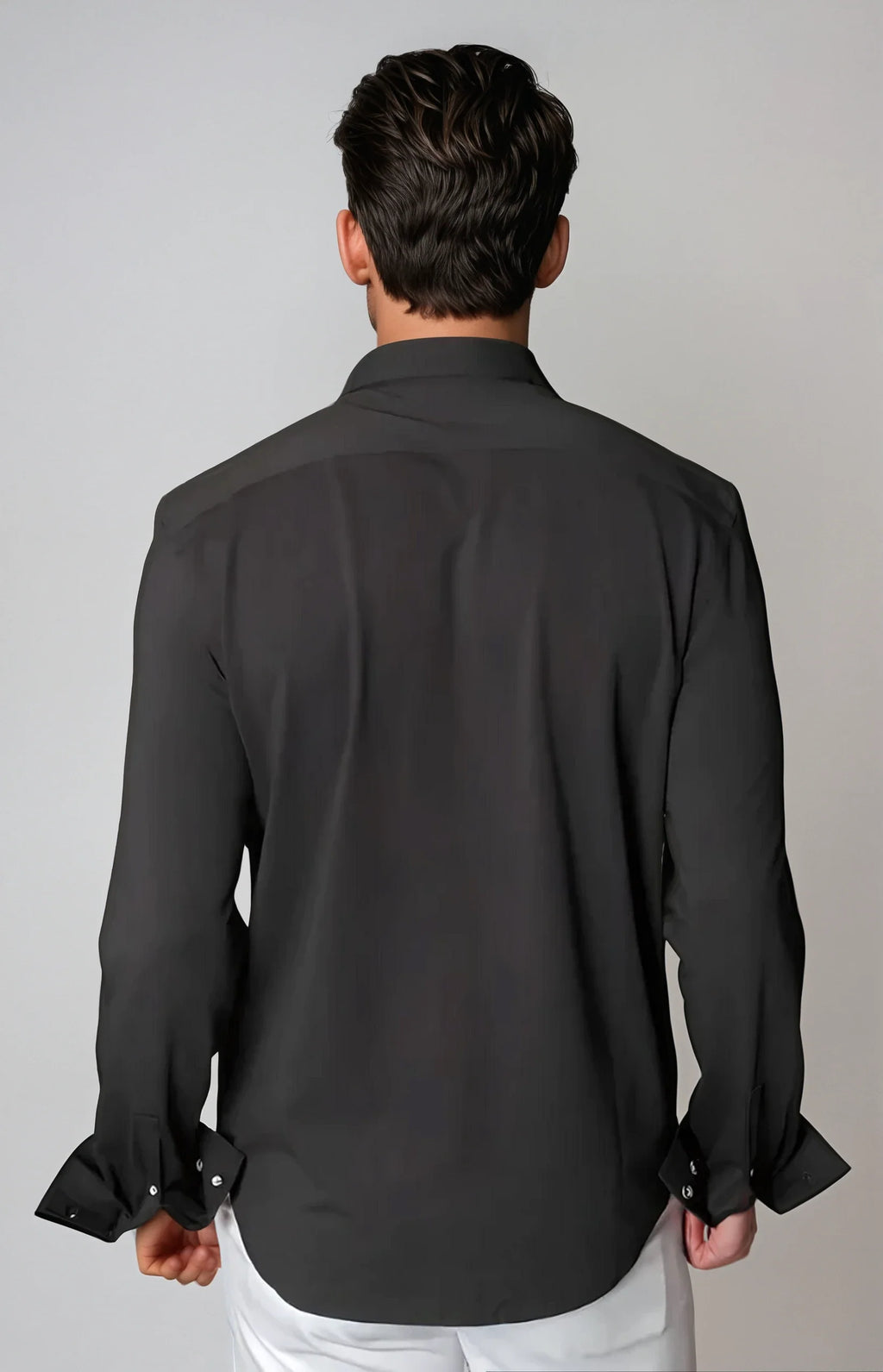 Cinqo 'Single Shot' Long Sleeve Shirt - Black