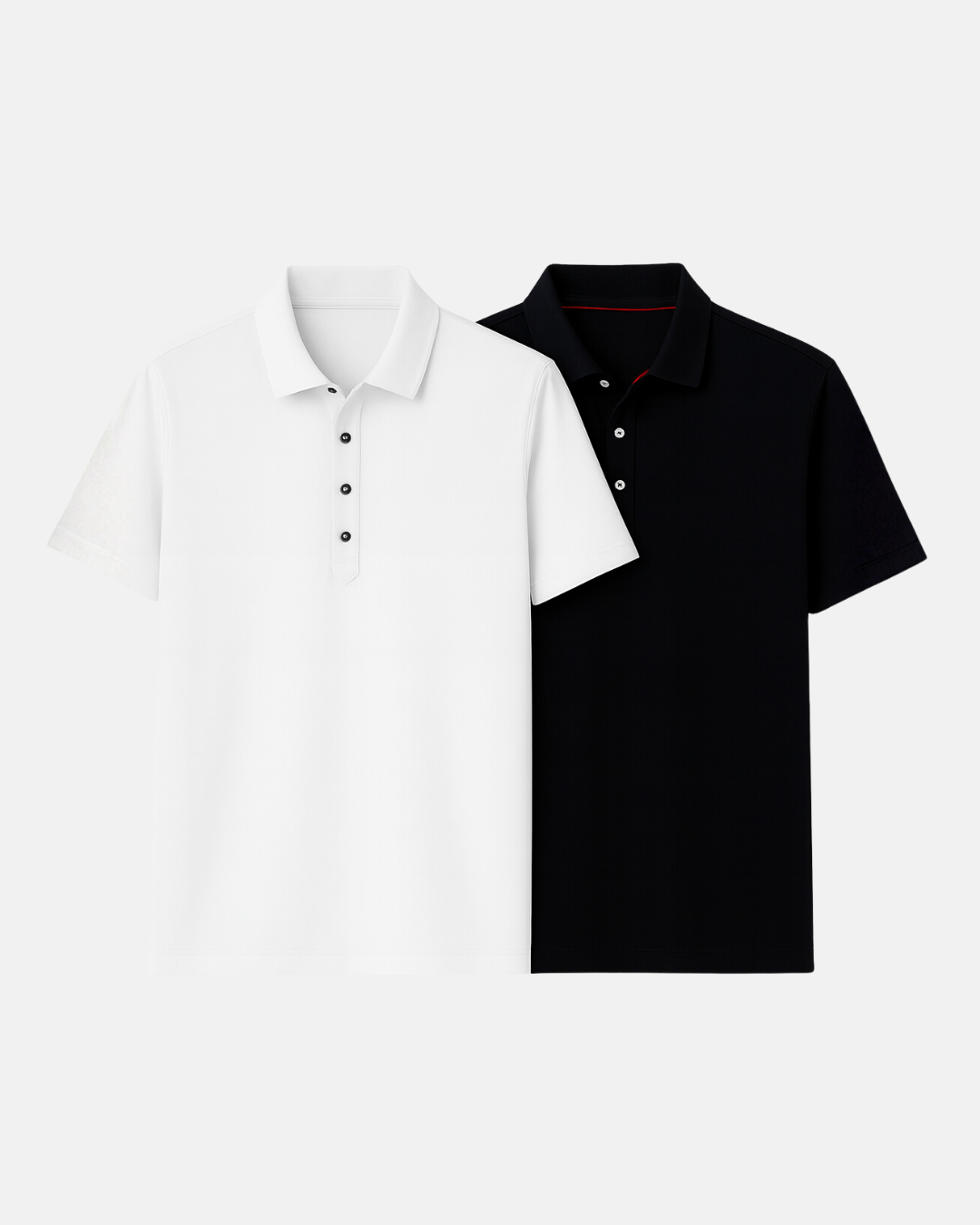 Buki Cinqo Polo 2-Pack - White/Black